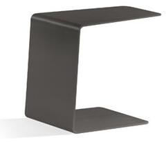 Manutti Hliníkový odkládací boční stolek Tavo, Manutti, 44x36x44 cm, rám hliník barva šedočerná lava