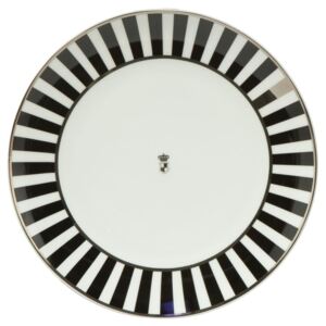 Goebel Chateaux Black & White Stripes Dezertní talíř