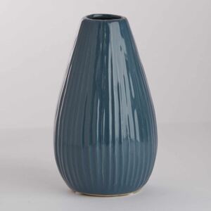 RIFFLE Váza 15,5 cm - tm. modrá