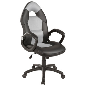 Kancelářská židle GOODS, 109-119x59x50x45-55, černá/šedá