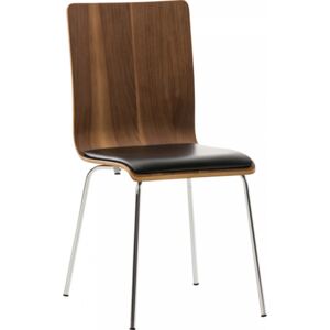 BHM Germany Překližková jídelní židle Pepino, ořech/černá Barva: ořech / černá
