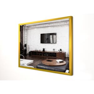 Zrcadlo alu 001 Gold (40x55)