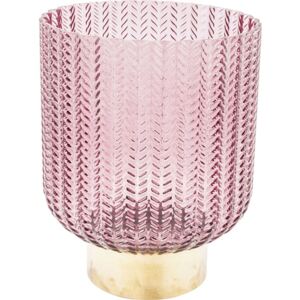 KARE DESIGN Růžová skleněná váza Barfly 20 cm