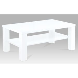 Konferenční stolek jednoduchý ve vysokém bílém lesku AHG-113 WT