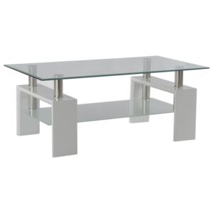 Konferenční stolek skleněný F050 bílý matný