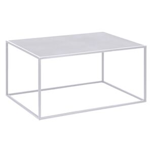 Kovový konferenční stolek 90x60 cm v bílé barvě DO280