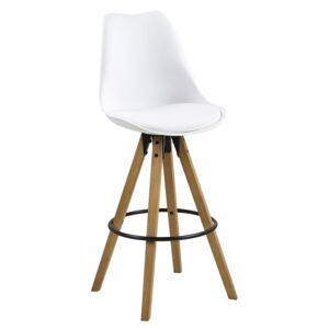 Barová židle Damian (SET 2 ks), bílá