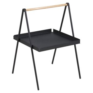 Odkládací stolek Lopes obdélník, 50 cm, černá