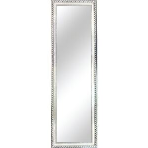 Zrcadlo ve stříbrné barvě s dřevěným rámem TYP 5 TK2200