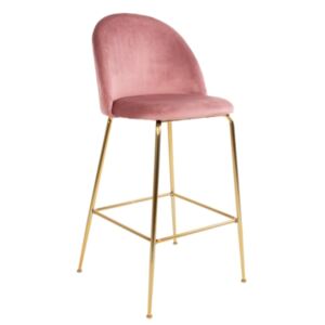 Lausanne barová židle růžová / zlatá