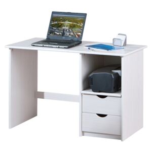 PC stůl MIRAM — bílá, 115×55×75