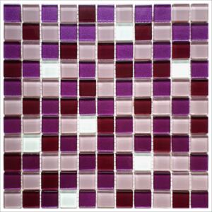 Obklad mozaika bílá lilac bordo 300x300x6mm
