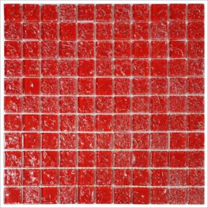 Obklad mozaika Crackle červená Red 300x300x6mm