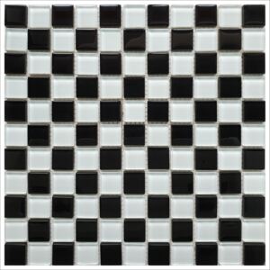 Obklad mozaika černá bílá Black white 300x300x6mm