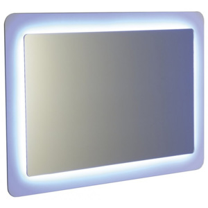 LORDE zrcadlo s přesahem s LED osvětlením 1100x600mm, bílá