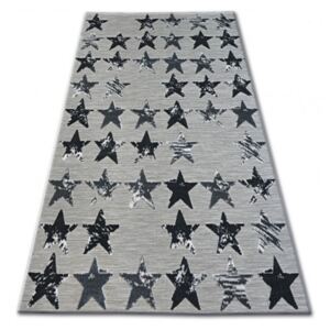 Kusový koberec PP Hvězdy šedý, Velikosti 80x150cm