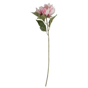 Umělá květina Jiřina růžová, 83 cm