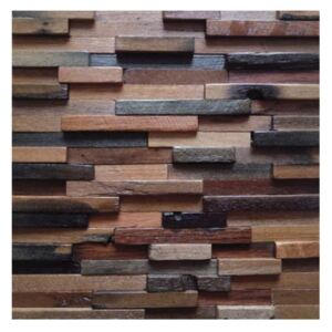 Dřevěná lodní mozaika - obkladová dlaždice 30 x 30 cm_model SHW 3262