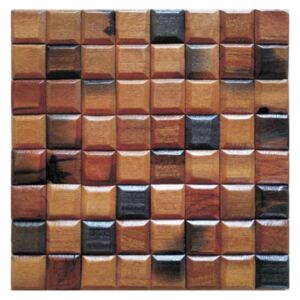 Dřevěná lodní mozaika - obkladová dlaždice 30 x 30 cm_model SHW 3116