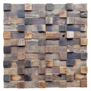 Dřevěná lodní mozaika - obkladová dlaždice 30 x 30 cm_model SHW 3232