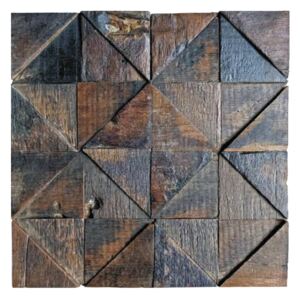 Dřevěná lodní mozaika - obkladová dlaždice 30 x 30 cm_model SHW 3239
