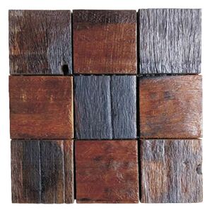 Dřevěná lodní mozaika - obkladová dlaždice 30 x 30 cm_model SHW 3228