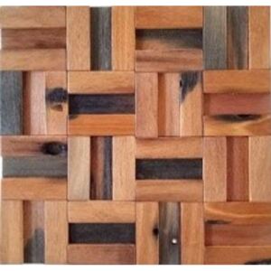 Dřevěná lodní mozaika - obkladová dlaždice 30 x 30 cm_model SHW 3101