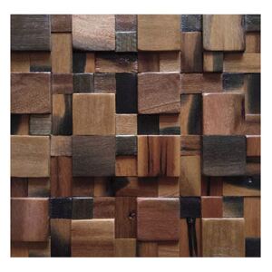 Dřevěná lodní mozaika - obkladová dlaždice 30 x 30 cm_model SHW 3194