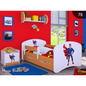 HAPPY BABIES Postel s obrázkem Superman 160 x 80 cm - buk