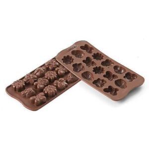Silikonová forma na čokoládu – jarní zahrada - Silikomart