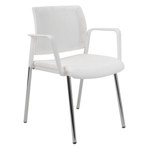 ALBA židle KENT PROKUR síť, bílý plast