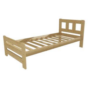 Dřevěná postel VMK 10D 90x200 borovice masiv přírodní