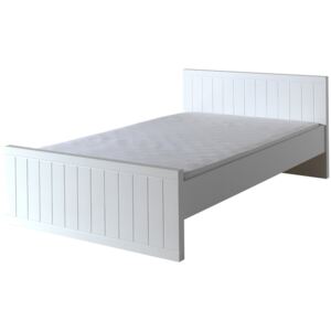 Bílá dřevěná dvoulůžková postel Vipack Robin 120 x 200 cm