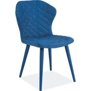 Jídelní čalouněná židle LOGAN modrá