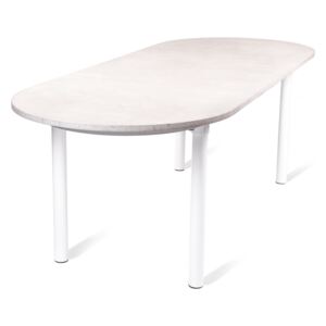 Švec beton betonový jídelní stůl Lotus - Silver