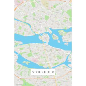 Mapa Stockholm color
