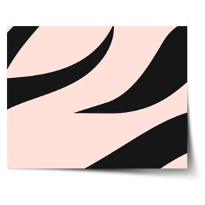 Plakát SABLIO - Růžový vzor zebry 60x40 cm