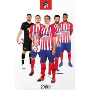 Plakát, Obraz - Atletico Madrid 2018/2019 - Grupo, (61 x 91,5 cm)