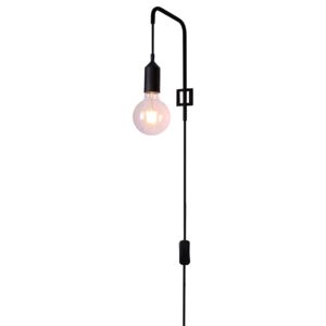 Nástěnné osvětlení s vypínačem MARSALA, 1xE27, 40W, černé