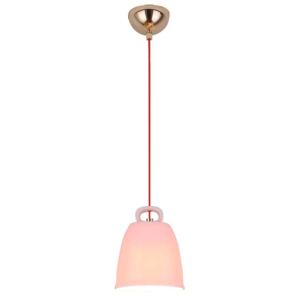 Závěsné moderní keramické osvětlení SORA, 1xE27, 40W, růžové