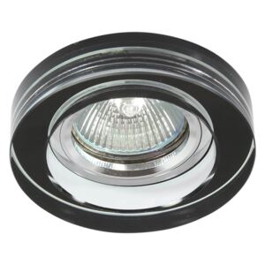 Stropní moderní podhledové osvětlení FOTIS, 1xMR16, 50W, 9cm, kulaté, černé