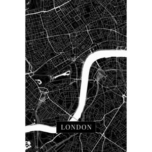 Mapa London black