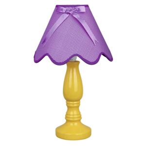 Stolní dětská lampa VENTIMIGLIA, 1xE27, 60W, žlutofialová
