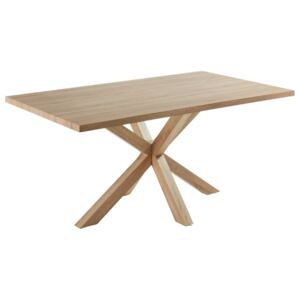 Přírodní dřevěný jídelní stůl LaForma Arya 180x100 cm s kovovou podnoží