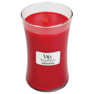 Svíčka oválná váza WoodWick Červená jeřabina, 609.5 g