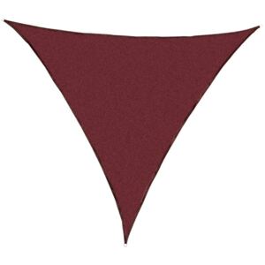 Stínící zahradní plachta trojúhelníková, červená, 360 cm
