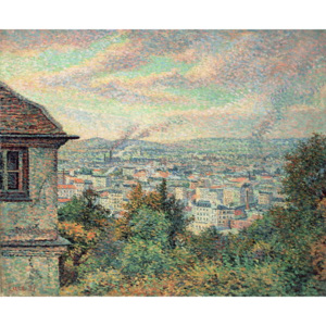 Obraz, Reprodukce - Paris, View of Montmartre, Maximilien Luce