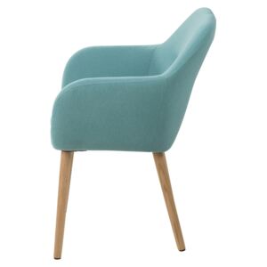Dizajnová stolička Nashira, azúrová