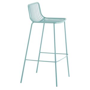 Pedrali Tyrkysová kovová barová židle Nolita 3657