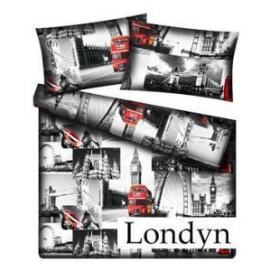 Scandi Bavlněné povlečení Londýn 200x220cm + 2 povlaky na polštáře